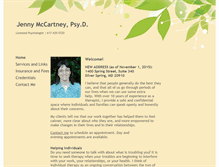 Tablet Screenshot of drjennymccartney.com